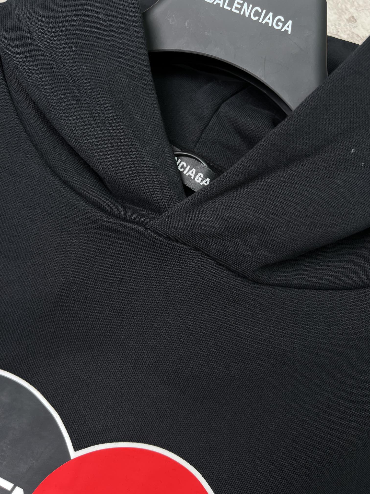 Balenciaga Pattern Loose Version Hoodie Sports 'Black'