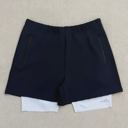 Balenciaga Double-Layer Techwear Shorts