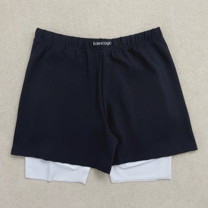 Balenciaga Double-Layer Techwear Shorts
