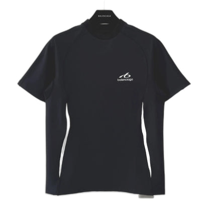 Balenciaga logo-print panelled T-shirt
