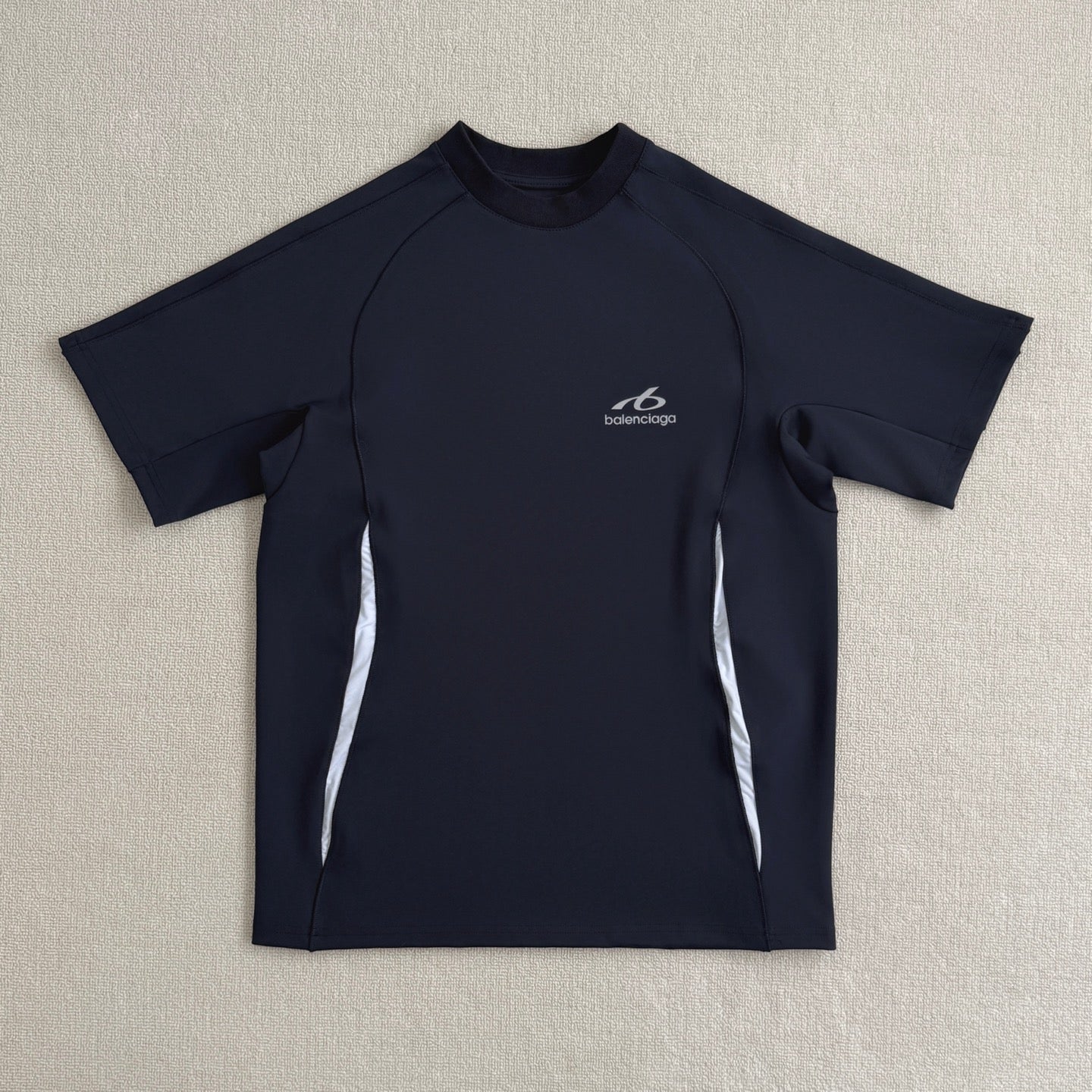 Balenciaga logo-print panelled T-shirt