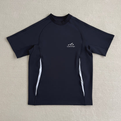 Balenciaga logo-print panelled T-shirt