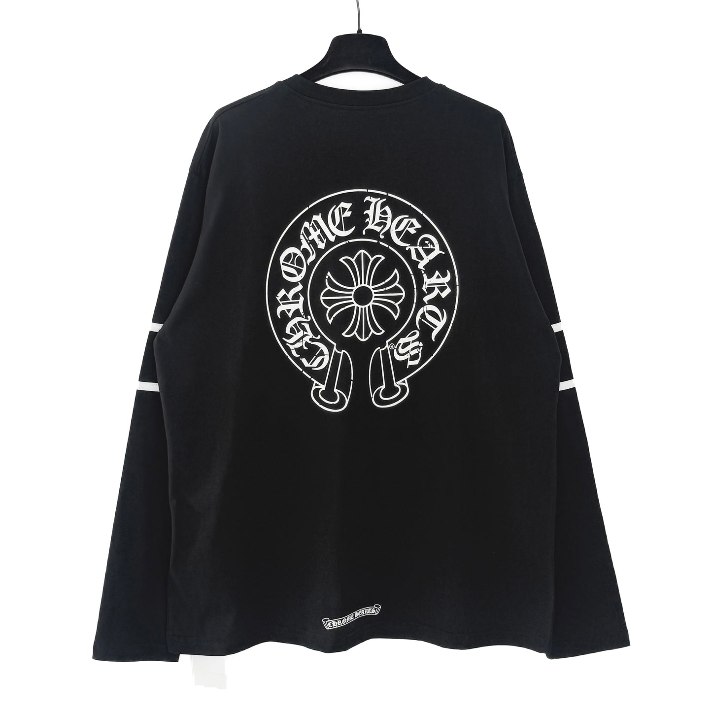 CHROME HEARTS horseshoe logo long-sleeved rugby style