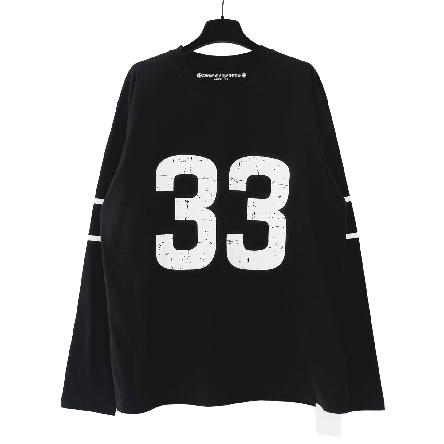 CHROME HEARTS horseshoe logo long-sleeved rugby style
