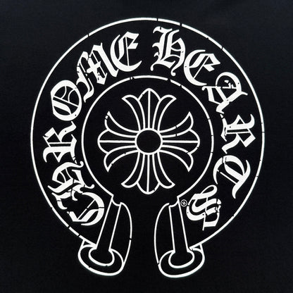 CHROME HEARTS horseshoe logo long-sleeved rugby style