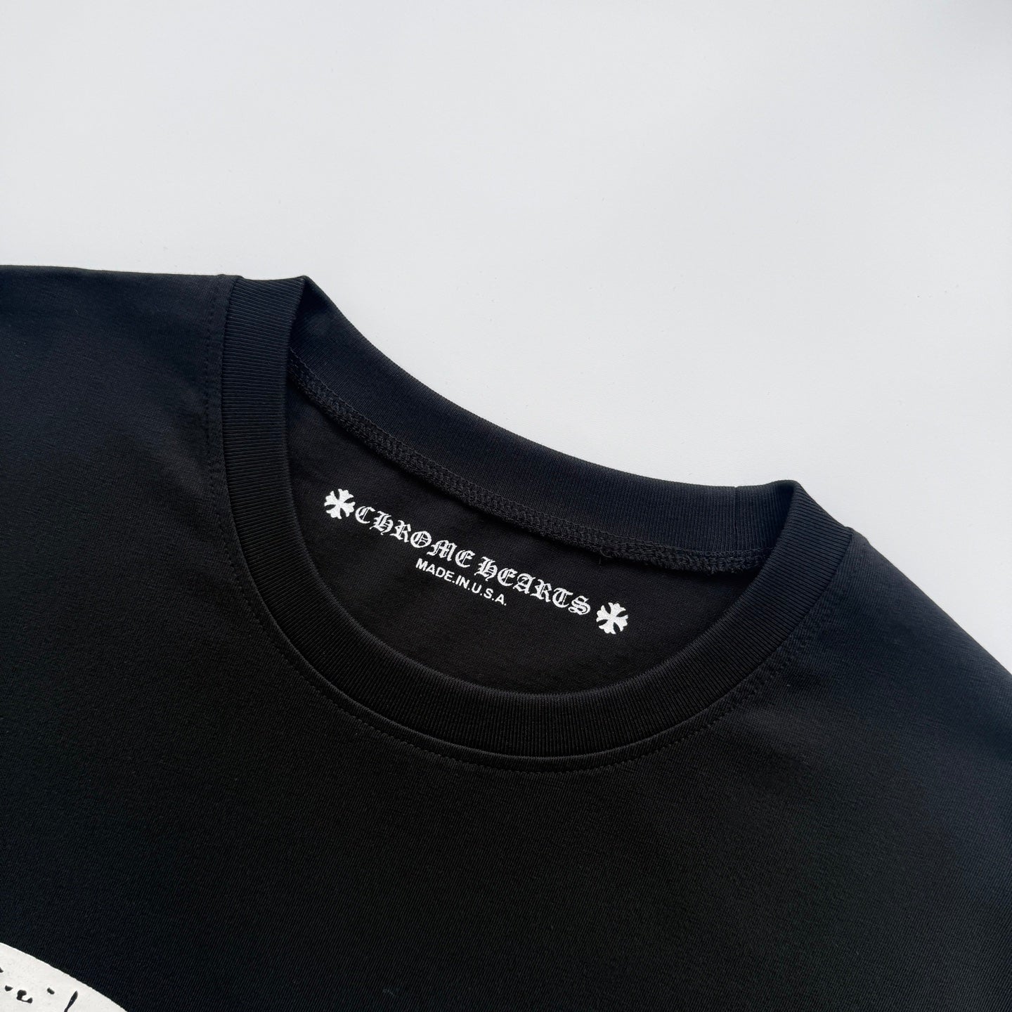 CHROME HEARTS horseshoe logo long-sleeved rugby style