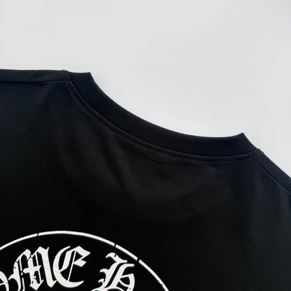CHROME HEARTS horseshoe logo long-sleeved rugby style
