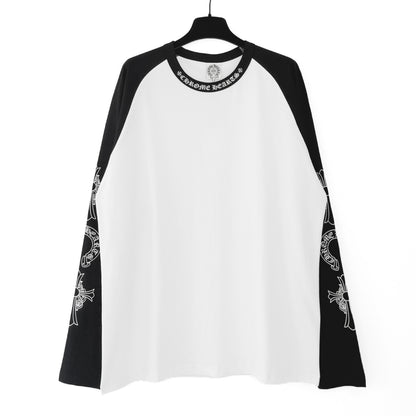 Chrome Hearts Baseball Colorblock Pattern T-Shirt