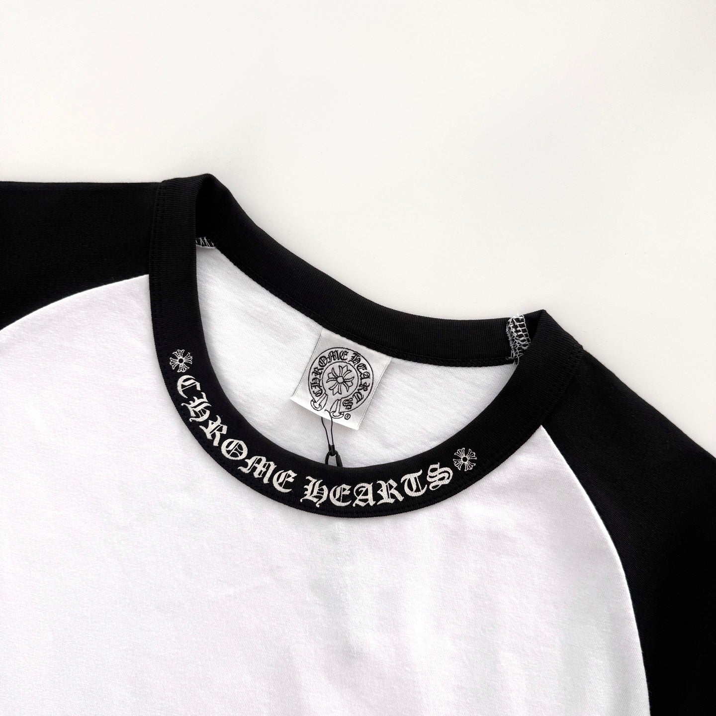Chrome Hearts Baseball Colorblock Pattern T-Shirt