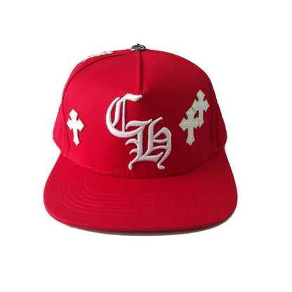 CHROME HEARTS Crosspatch Baseball Cap Blue Metal material (non-silver)