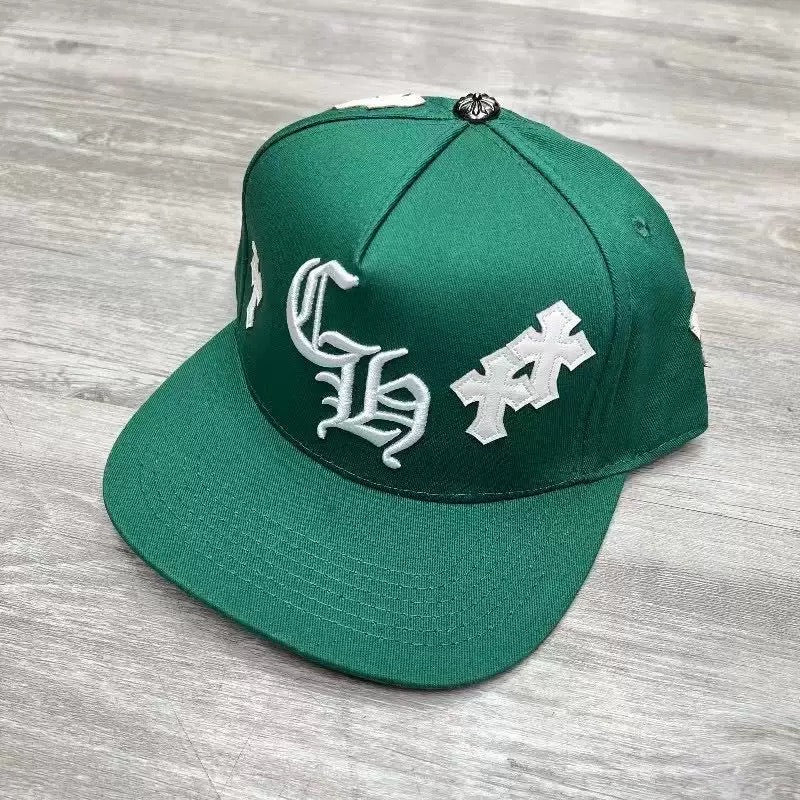 CHROME HEARTS Crosspatch Baseball Cap Blue Metal material (non-silver)