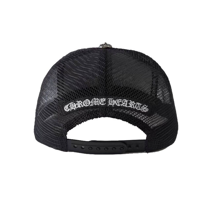 CHROME HEARTS Cemetery Trucker Hat Metal material (non-silver)
