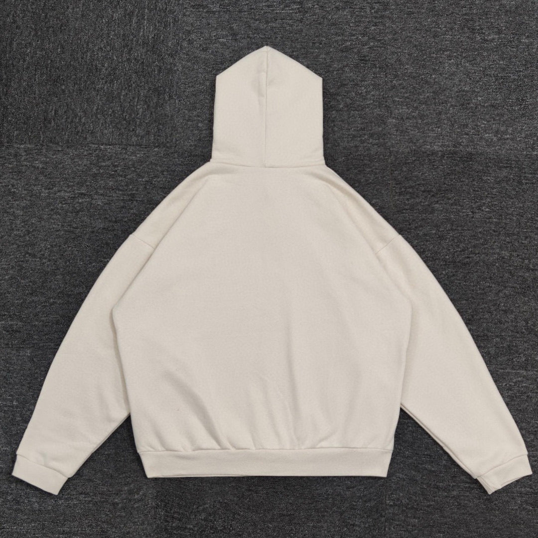 Fear Of God Essentials Fleece Shell White Hoodie