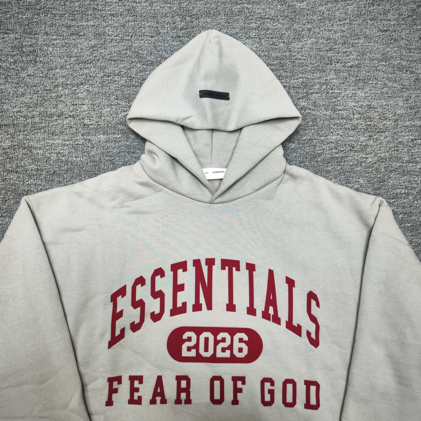 FEAR OF GOD ESSENTIALS logo print hoodie