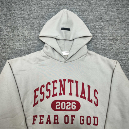 FEAR OF GOD ESSENTIALS logo print hoodie