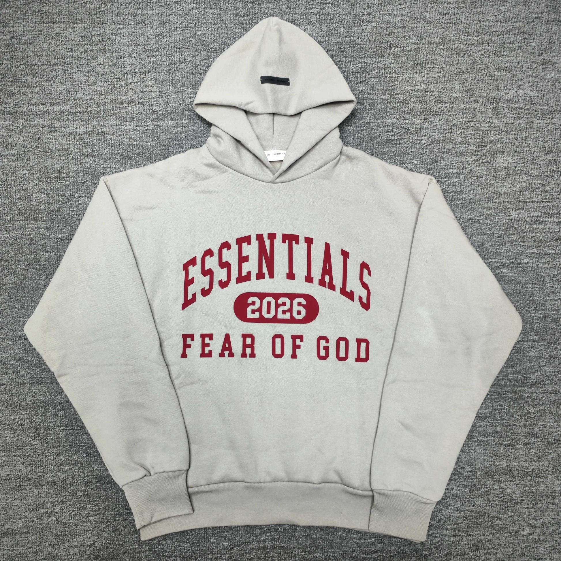 FEAR OF GOD ESSENTIALS logo print hoodie