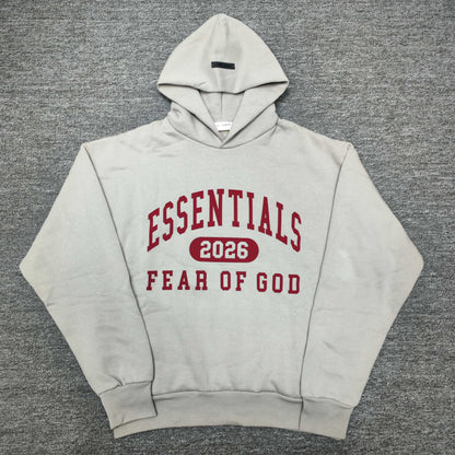 FEAR OF GOD ESSENTIALS logo print hoodie