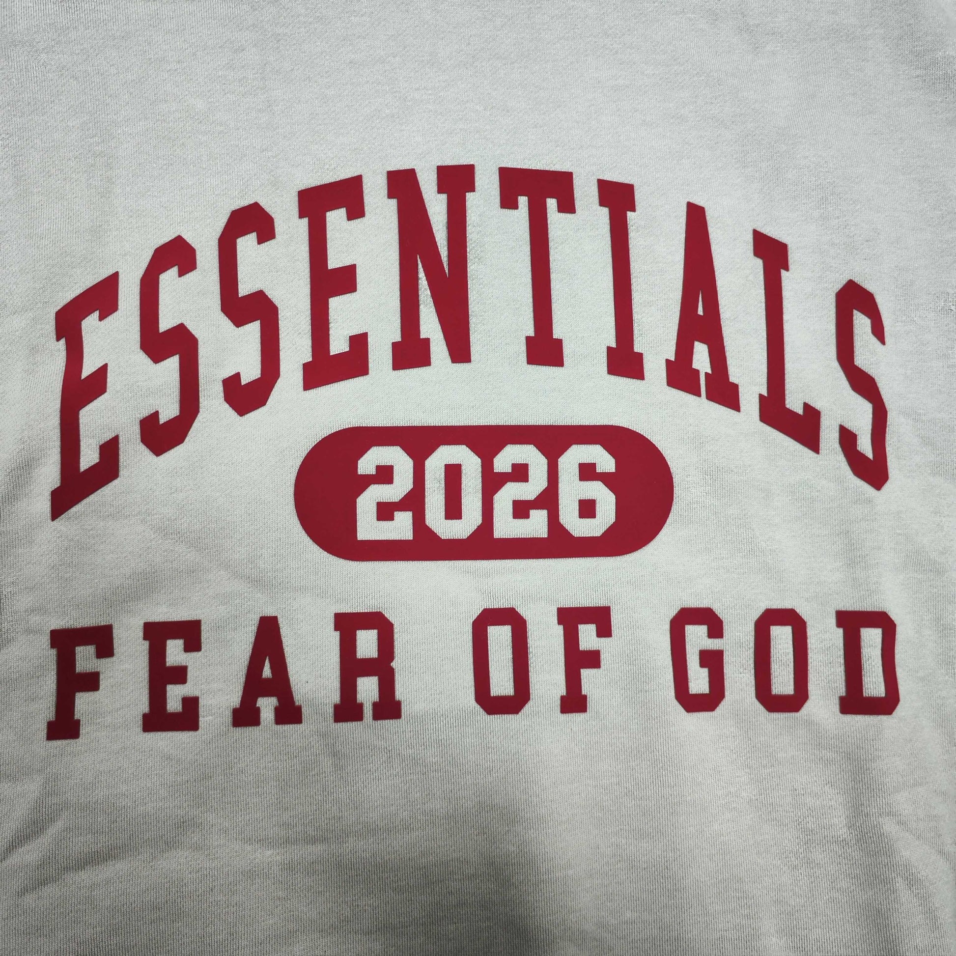 FEAR OF GOD ESSENTIALS logo print hoodie