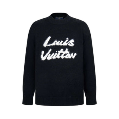 Louis Vuitton Printed Brushed Knit Pullover