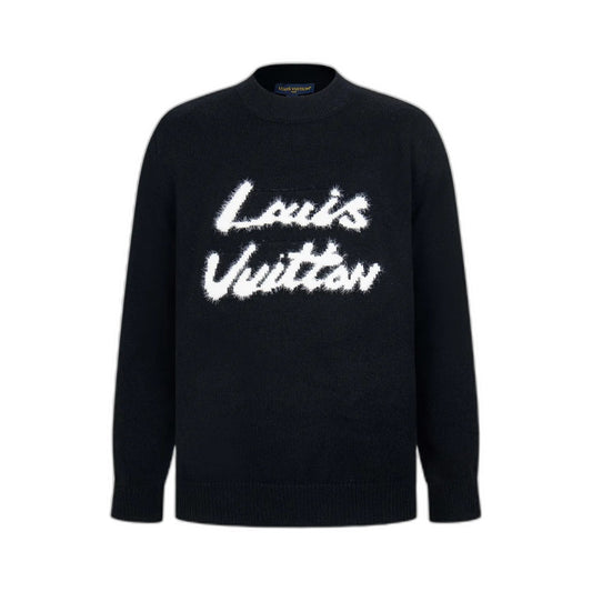 Louis Vuitton Printed Brushed Knit Pullover