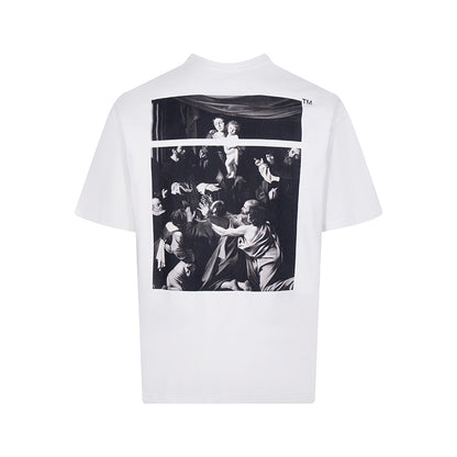 Off-White Spring/Summer 2020 Caravaggio Square Back Logo Print Short-Sleeve T-Shirt