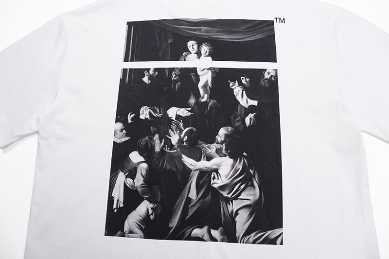 Off-White Spring/Summer 2020 Caravaggio Square Back Logo Print Short-Sleeve T-Shirt