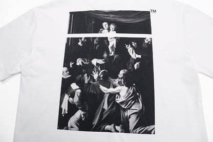 Off-White Spring/Summer 2020 Caravaggio Square Back Logo Print Short-Sleeve T-Shirt