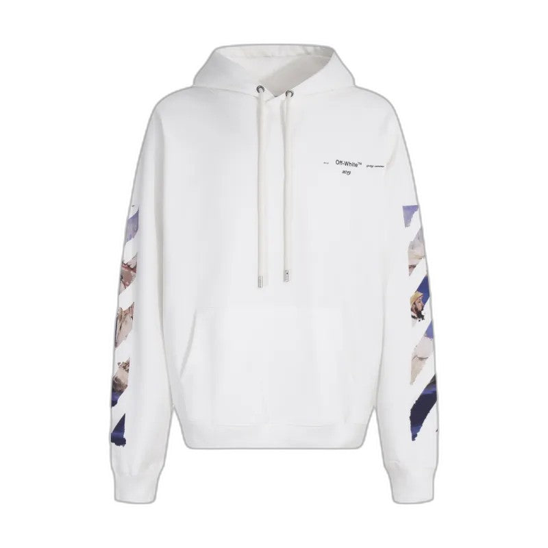 OFF-WHITE Edouard Manet Floating Studio Arrows Zip Up Hoodie