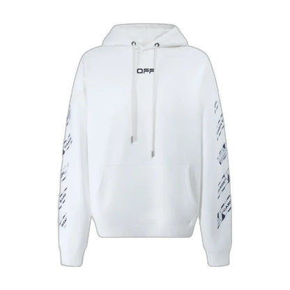 Off-White Airport Tape Slim Hoodie 'White'