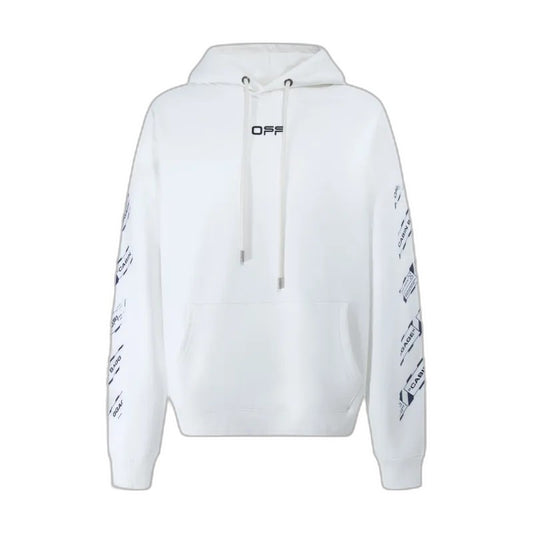 Off-White Airport Tape Slim Hoodie 'White'