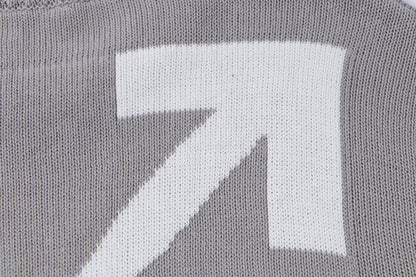 Off-WhiteSS21 Logo Pattern Round Neck Pullover Gray