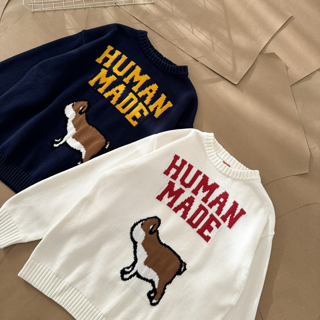Human Made Knit Sweatshirt 'Navy'