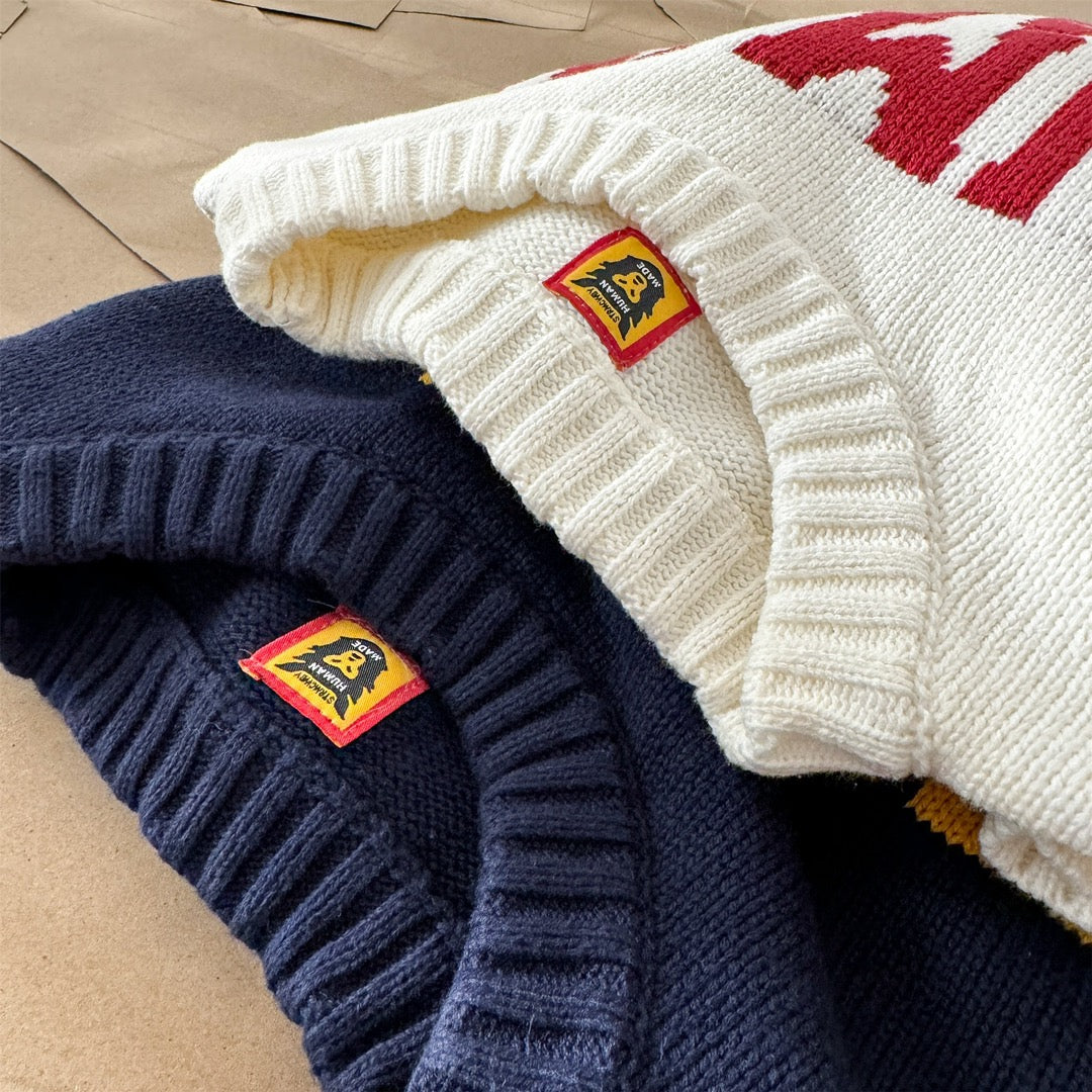 Human Made Knit Sweatshirt 'Navy'