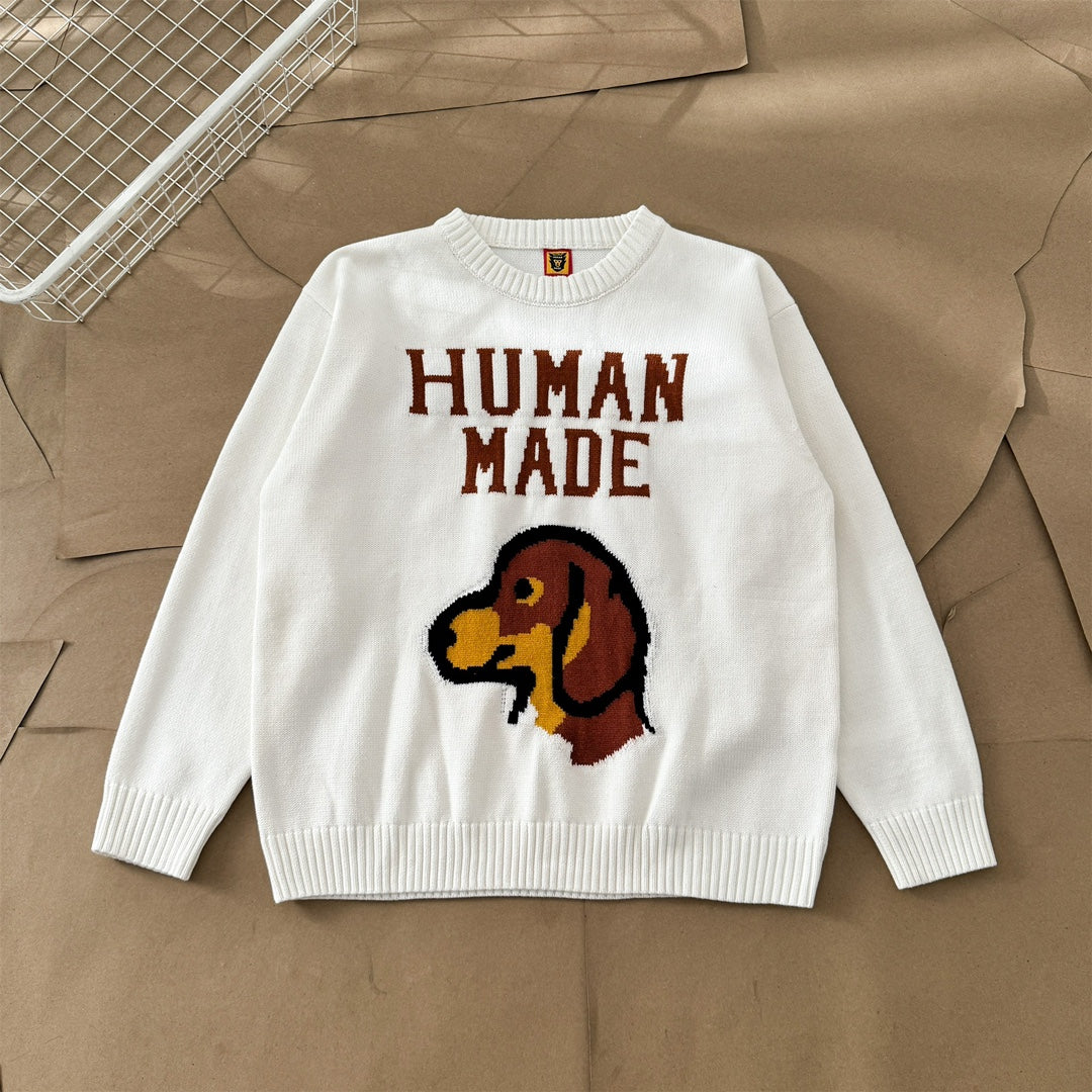 Human Made Dachs Knit Sweater Navy