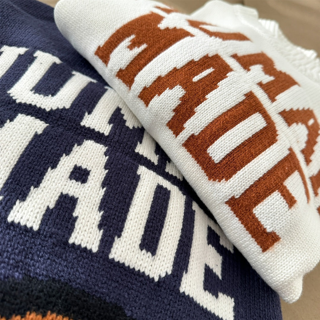 Human Made Dachs Knit Sweater Navy