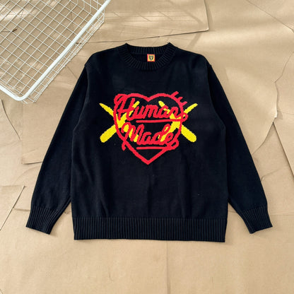 HUMAN MADE x KAWS Made Knit Sweater "Navy"