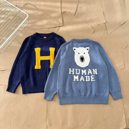 "HUMAN MADE" Men's Long Sleeve Knit