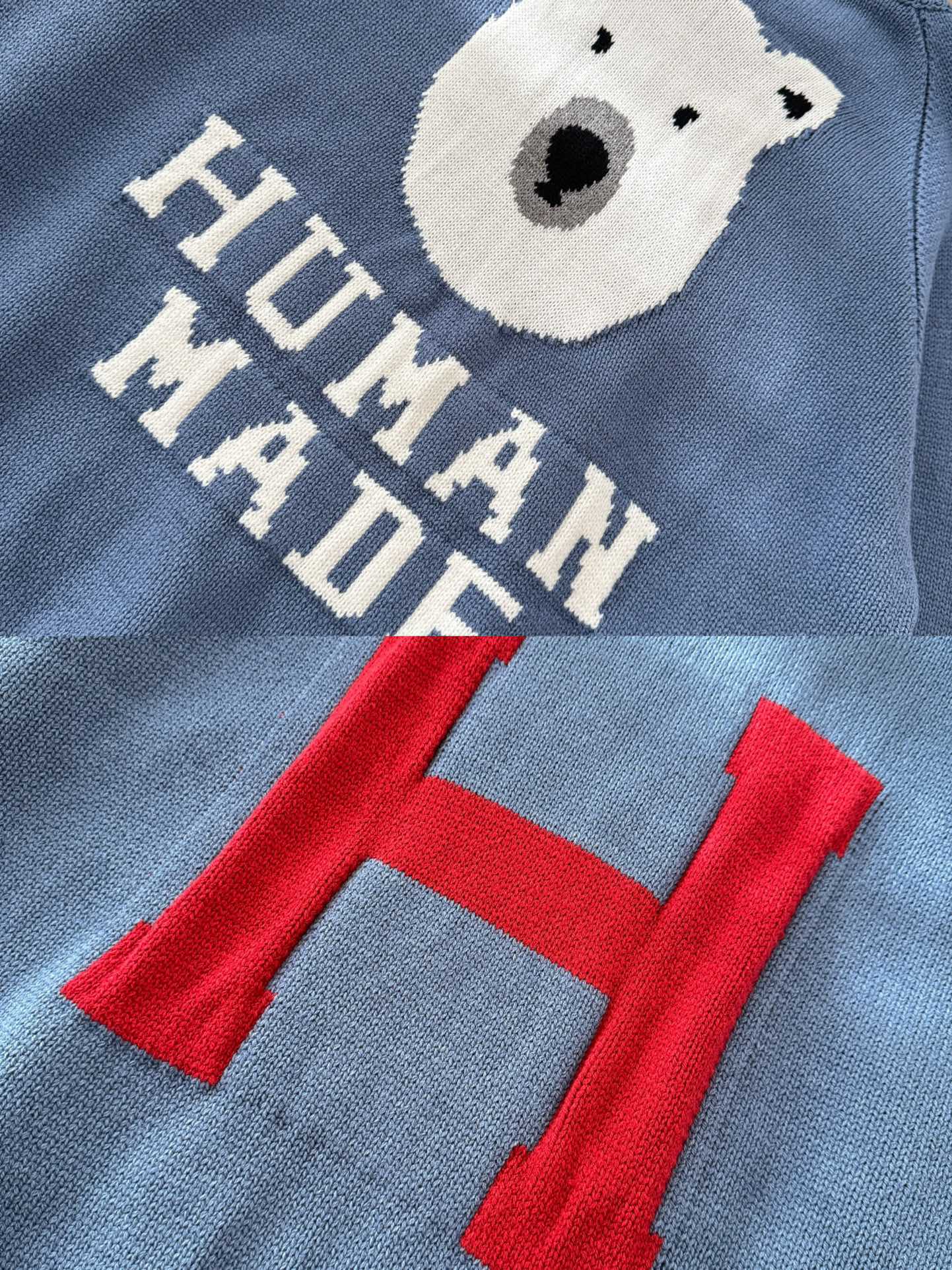 "HUMAN MADE" Men's Long Sleeve Knit