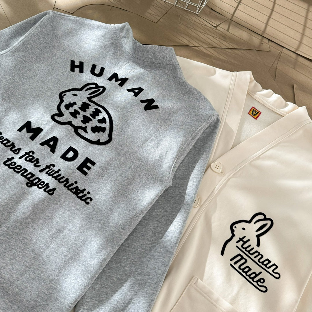 Human Made Sweatshirt Cardigan 'Grey'