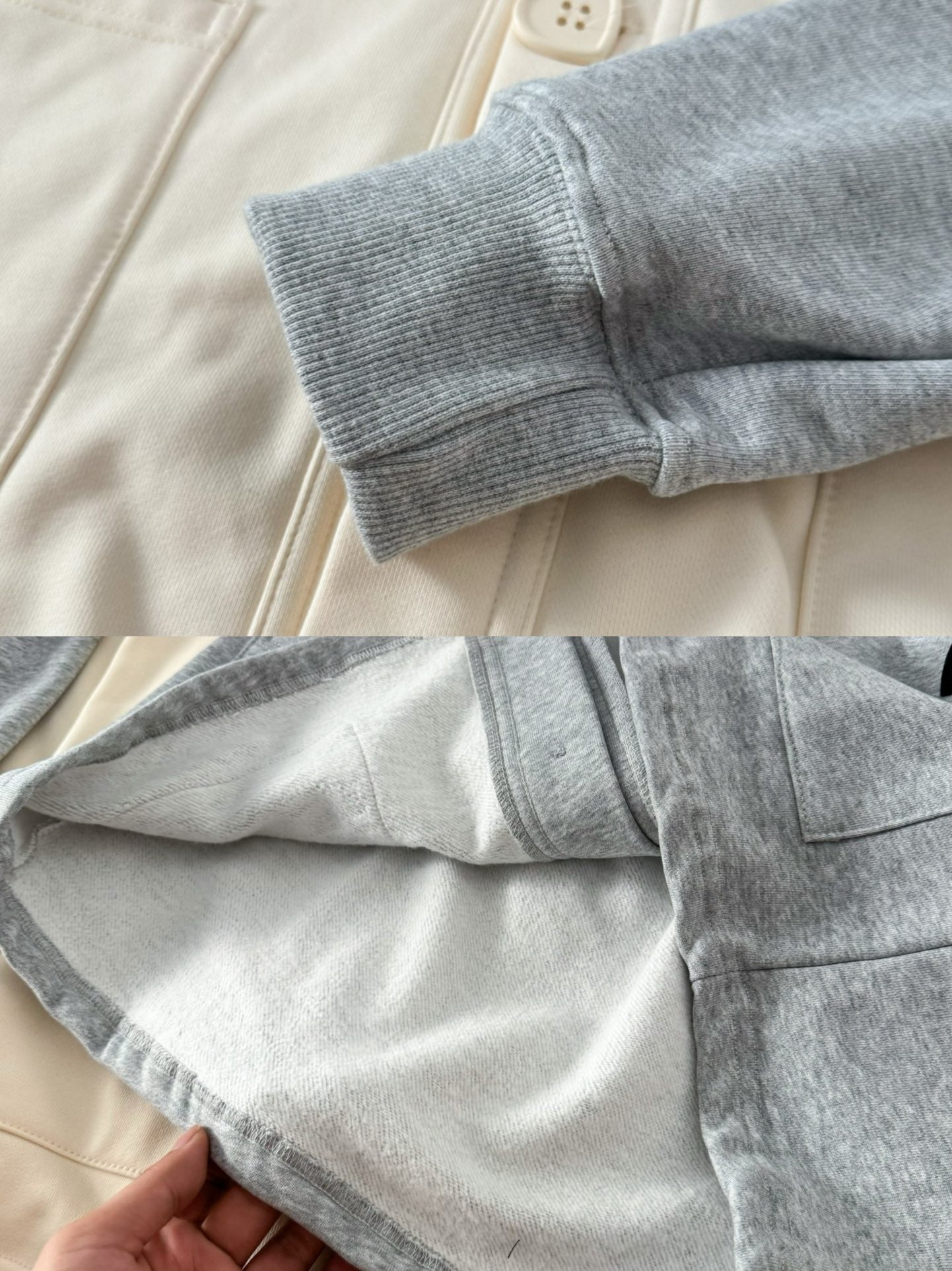 Human Made Sweatshirt Cardigan 'Grey'