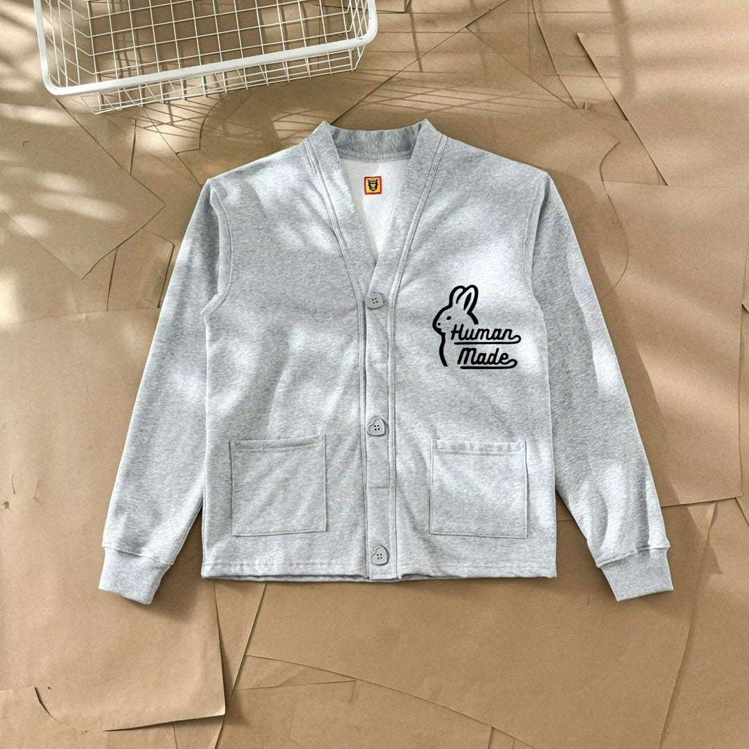 Human Made Sweatshirt Cardigan 'Grey'