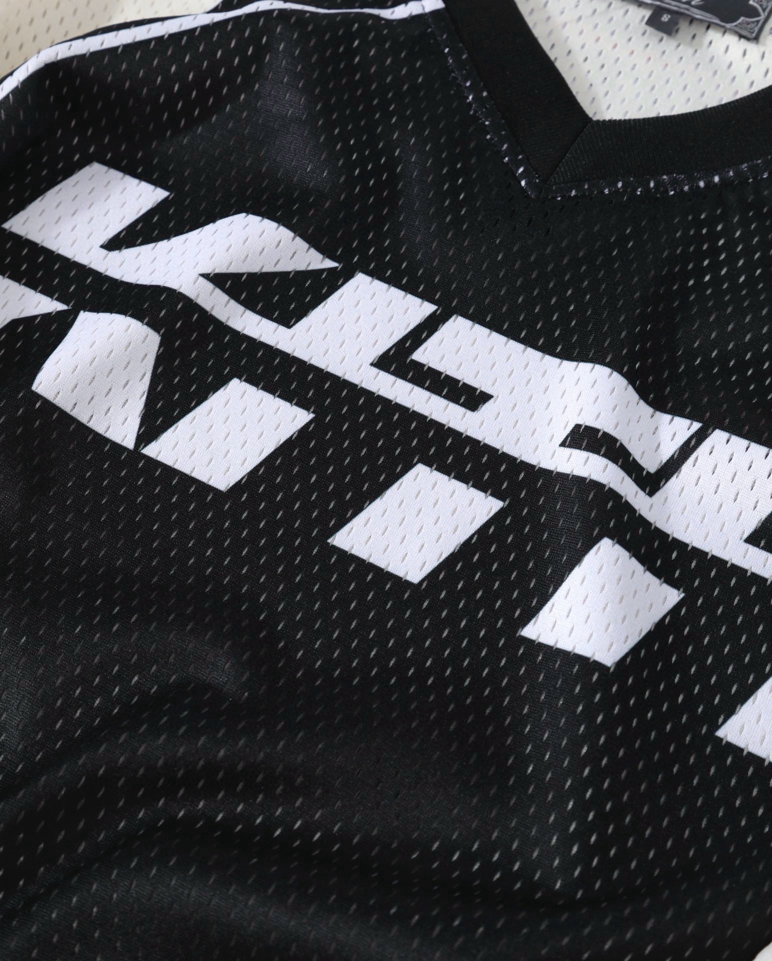 Kith Moto Mesh Long Sleeve Donovan Tee - Black