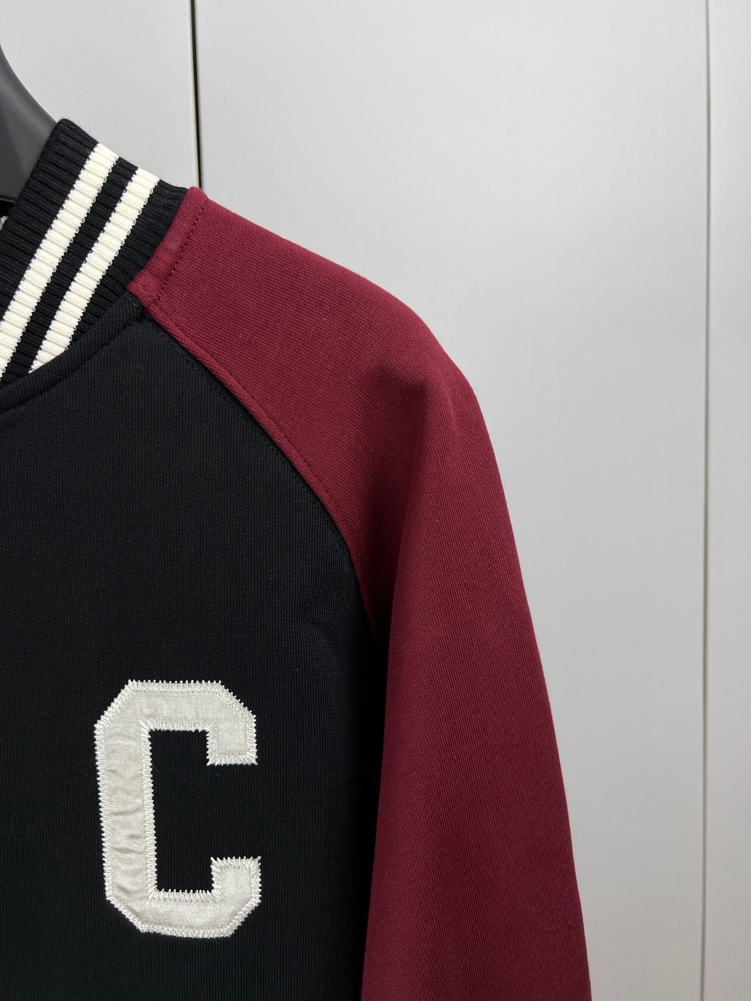 celine teddy jacket in cotton fleece
