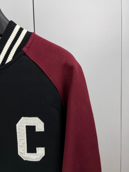 celine teddy jacket in cotton fleece