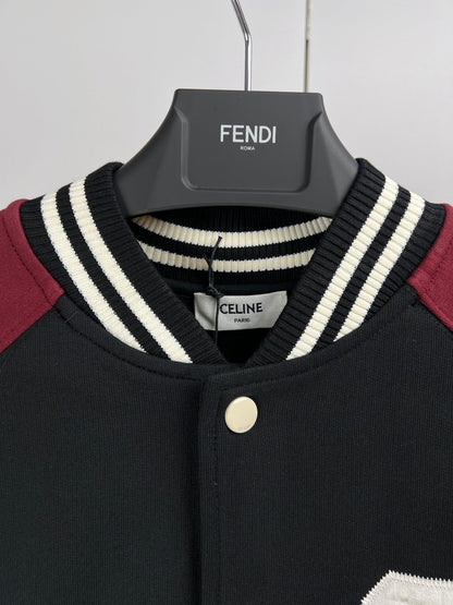 celine teddy jacket in cotton fleece