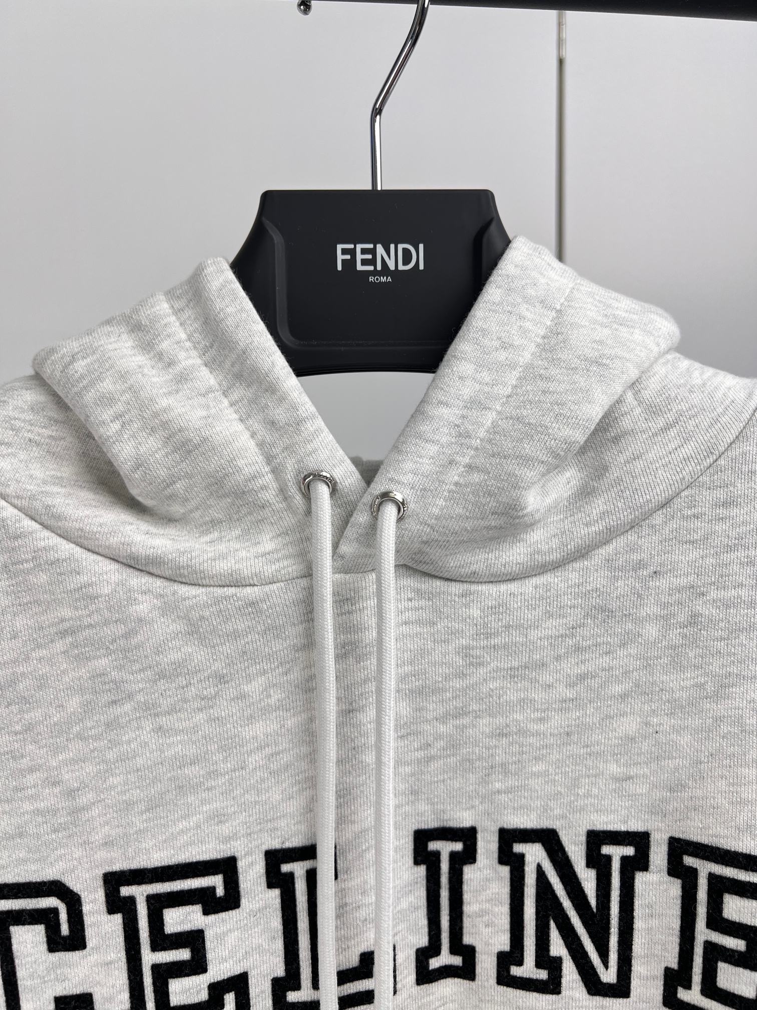 CELINE LOOSE HOODIE IN COTTON FLEECE
