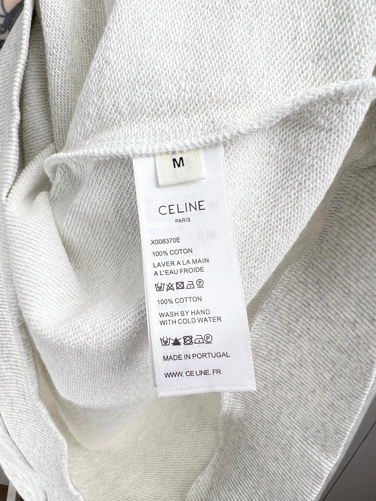 CELINE LOOSE HOODIE IN COTTON FLEECE