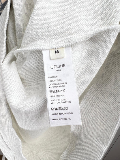 CELINE LOOSE HOODIE IN COTTON FLEECE