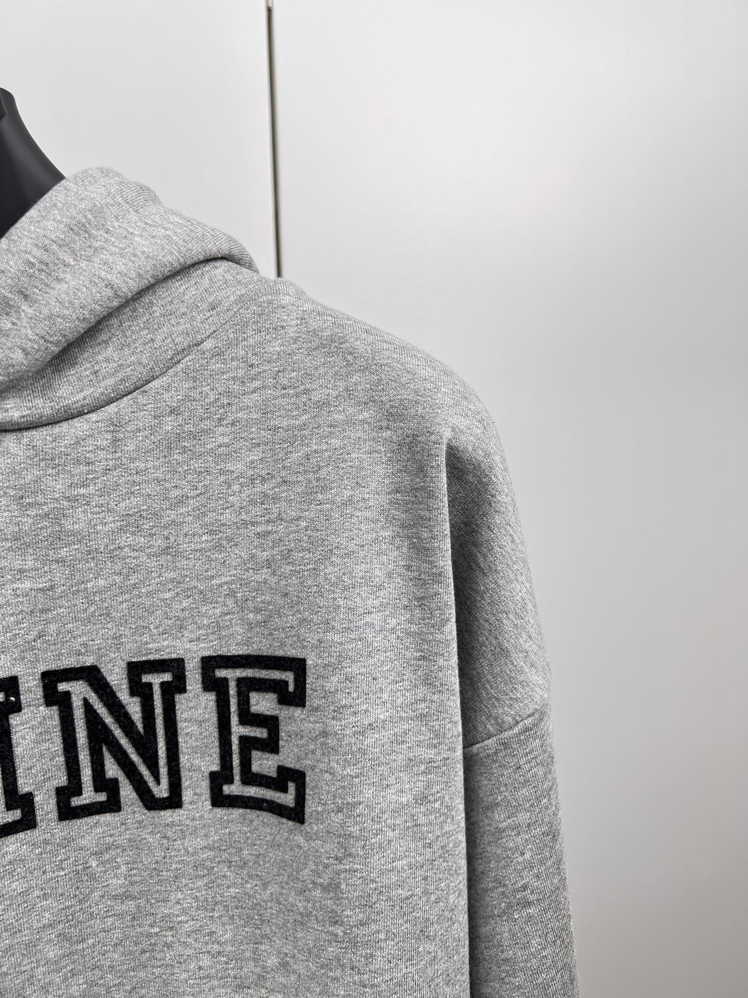 CELINE LOOSE HOODIE IN COTTON FLEECE