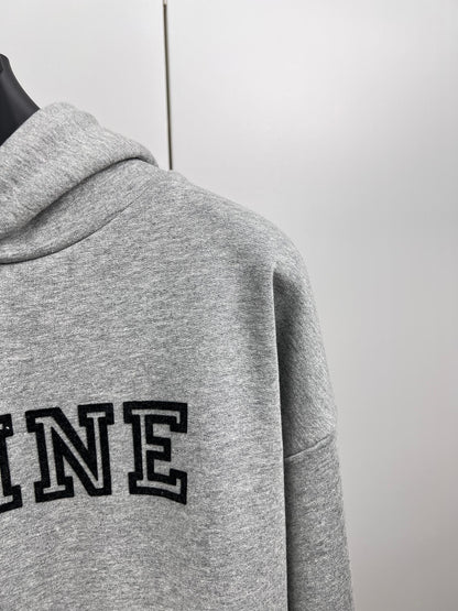 CELINE LOOSE HOODIE IN COTTON FLEECE